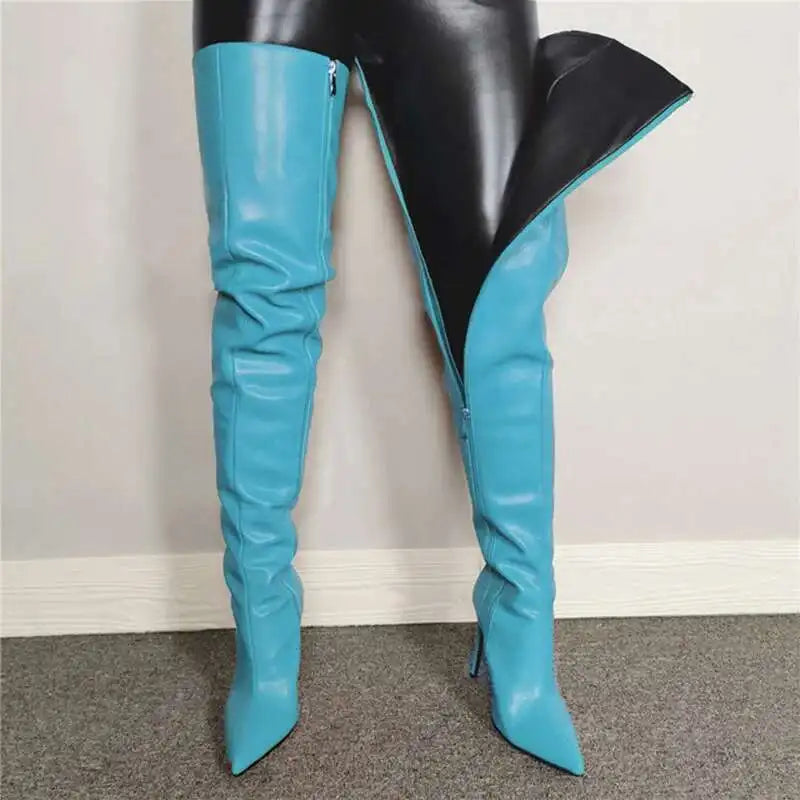 Damen-Overknee-Stiefel | Hohe Absätze