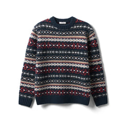 Sebastian | Vintage Icelandic Sweater in Navy Blue