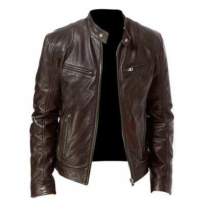 Herren Stilvolle Premium Bikerjacke | Lässig