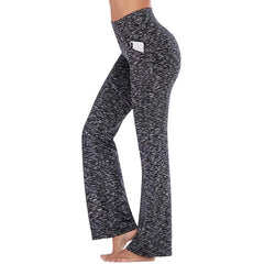 Valentina® | Elastische Schlaghose mit hoher Taille in Gemischtes Grau