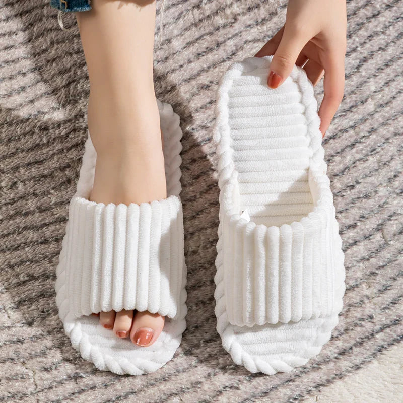Unisex Hausschuhe mit Offenen Zehen | Drinnen