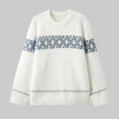 William | Vintage Icelandic Sweater in White
