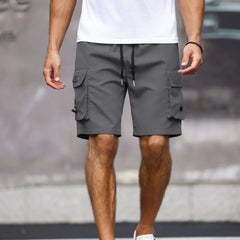 Zion™ Premium-Strickshorts mit Funktionstaschen in Grau