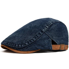 Otto | Premium Denim Flat Cap für Herren (1+1 GRATIS) in Dunkelblau