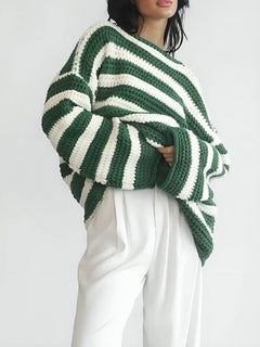 CLARA™ | Pullover Sweater in Grün