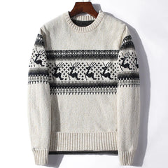 Samuel | Vintage Icelandic Sweater in White