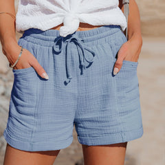 Anika - Sommershorts - Shorts mit Taschen in Blau