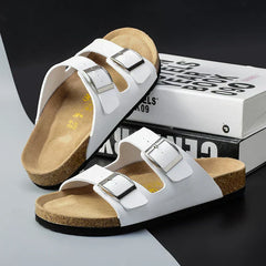 Tisha® | Luxuriöse Ledersandalen in Weiß
