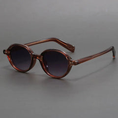 Saskia | Klassische Runde Sonnenbrille in Braun
