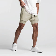 StaminaPro - Komfort-Trainingshose - Shorts in Khaki