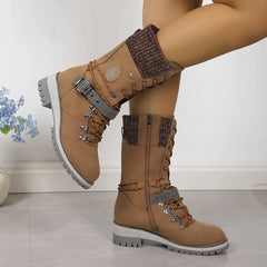 WinterHafen™ Wasserdichte Stiefel mit Weichem Fleecefutter und Rutschfester Sohle / Gemacht für die Kälte, Gedacht für Dich! in Braun