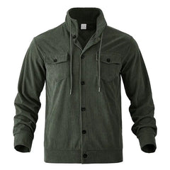 Velkor™ Jacke mit Gerippter Textur und Raffinierter Ausstrahlung in Olivgrün