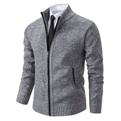 Anton | Eleganter Premium-Cardigan in Grau