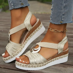 Rosa | Elegante Orthopädische Sandalen™ in Beige