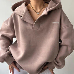 Ashanti - Minimalistischer Hoodie - Oversized-Stil in Rosa