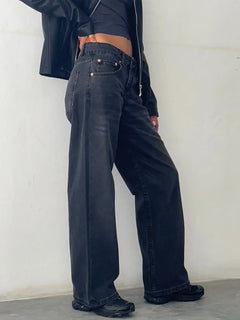 Tiana™ Wide-Leg Jeans in Dunkelgrau