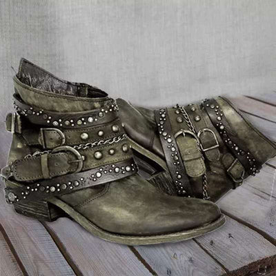 Damen Stiefeletten Cowboystiefel | Spitz