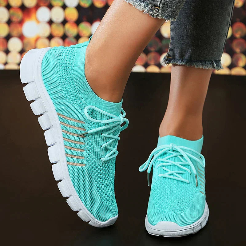 Damen Mesh-Schnürsneaker für Alle Jahreszeiten