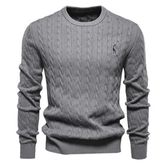 Moritz | Warmer Herrenpullover aus weichem Strick in Dunkelgrau