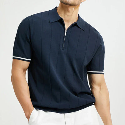 Poloshirt mit Reißverschluss für Herren