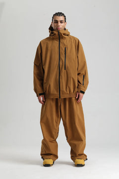 Unisex Winter Skianzug | Zweiteilig Satz in Braun