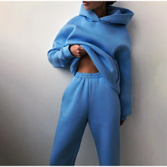 Mave | Oversize-Jogging-Set in Blau