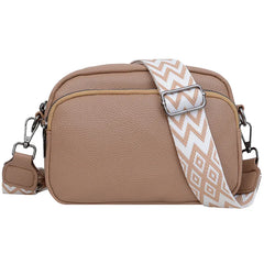 Chelsea | Raffiniertes PU Leder Schultertasche in Khaki