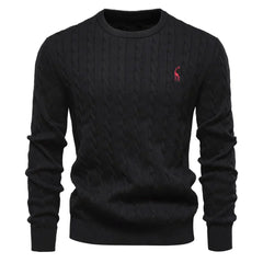 Moritz | Warmer Herrenpullover aus weichem Strick in Schwarz