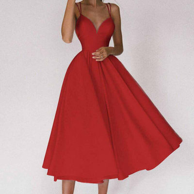 Kali - Elegantes Kleid mit V-Ausschnitt