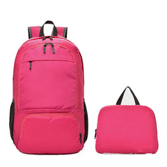 Leicht Faltbar Unisex Reise Rucksack | Draußen in Rosa
