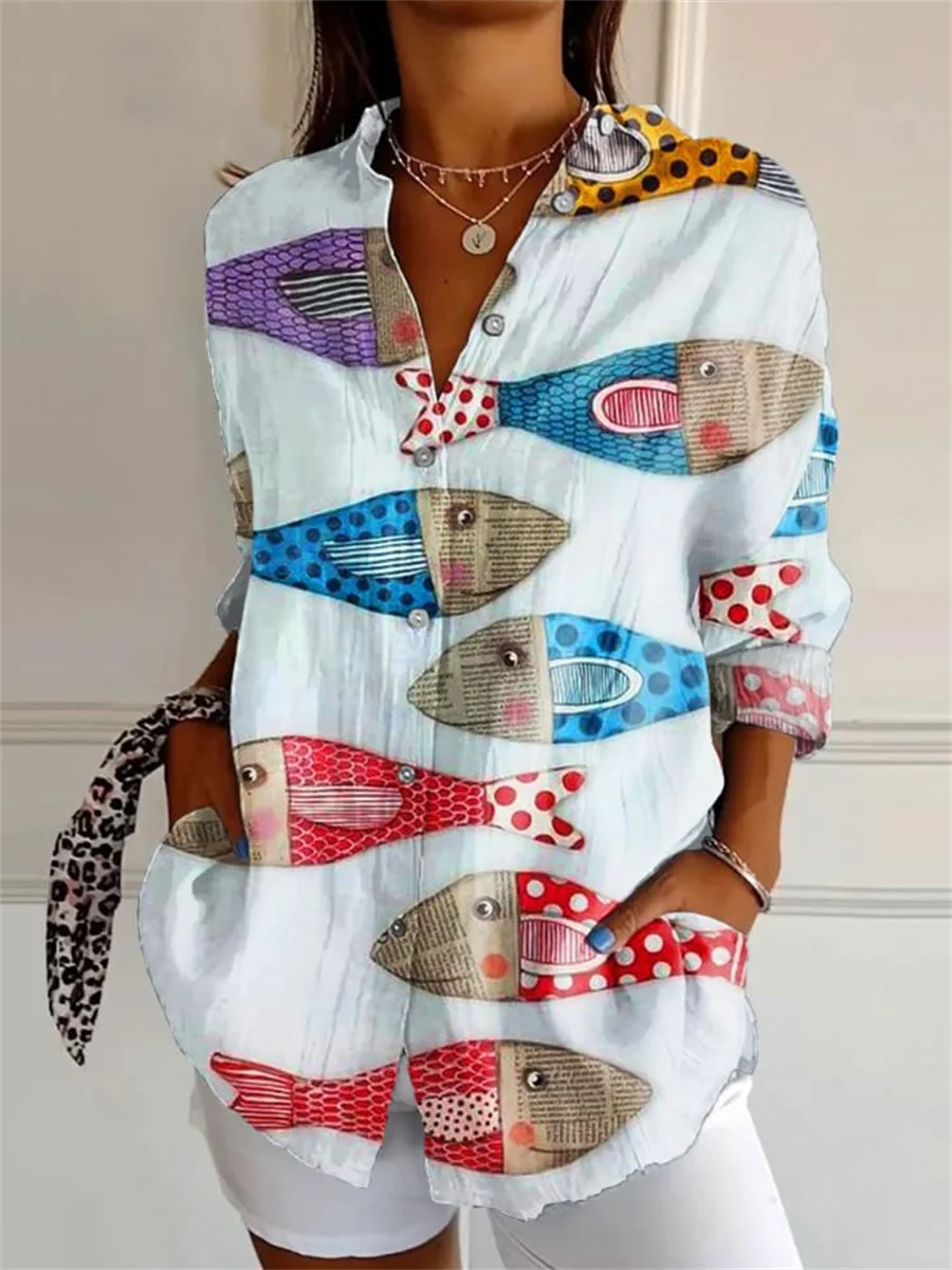 Damen Elegante Button Down Hemd | Langarm