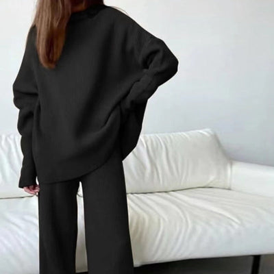 Locker Geschnittenes Set aus Pullover und Hose für Frauen