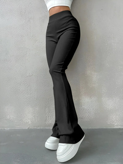 Virginia® | Gerippte Schlaghose mit hoher Taille