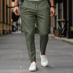 Valerius™-Hose in Schneiderkunst mit Komfort-Schnitt / Minimalismus auf hohem Niveau! in Grün