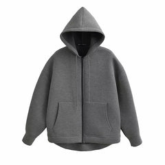 Devorra - Lässiger Hoodie - Gemütliche Oberbekleidung in Dunkelgrau