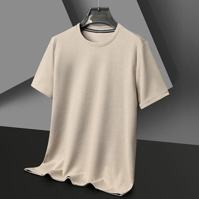 Herren Texturiert Kurzarm T-Shirt | Rundhals