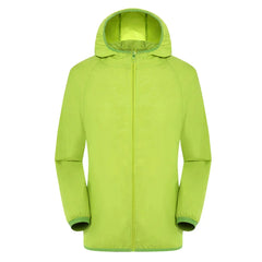 Unisex Wasserdichter Trenchcoat | Mit Kapuze in Hellgrün