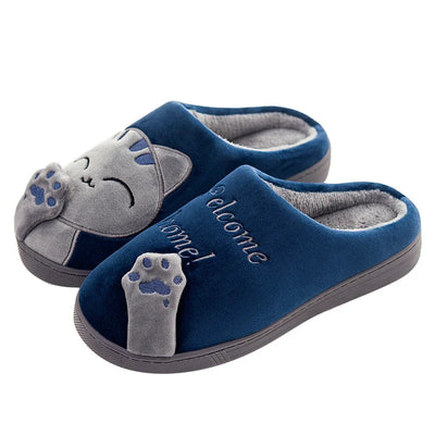 Damen Hausschuhe mit Katzen-Design | Weich und Warme