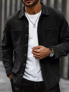 Paul | Lässiges Overshirt für moderne Looks in Schwarz