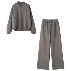 Tiera - Jacke und Hose Set - Gemütliche Herbstmode in Grau