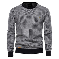 Steinmann | Herrenpullover mit Rautenmuster in Schwarz