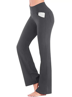 Valentina® | Elastische Schlaghose mit hoher Taille in Grau