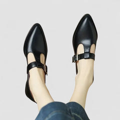 Nelly® | Orthopädische Mary Jane Schuhe in Schwarz