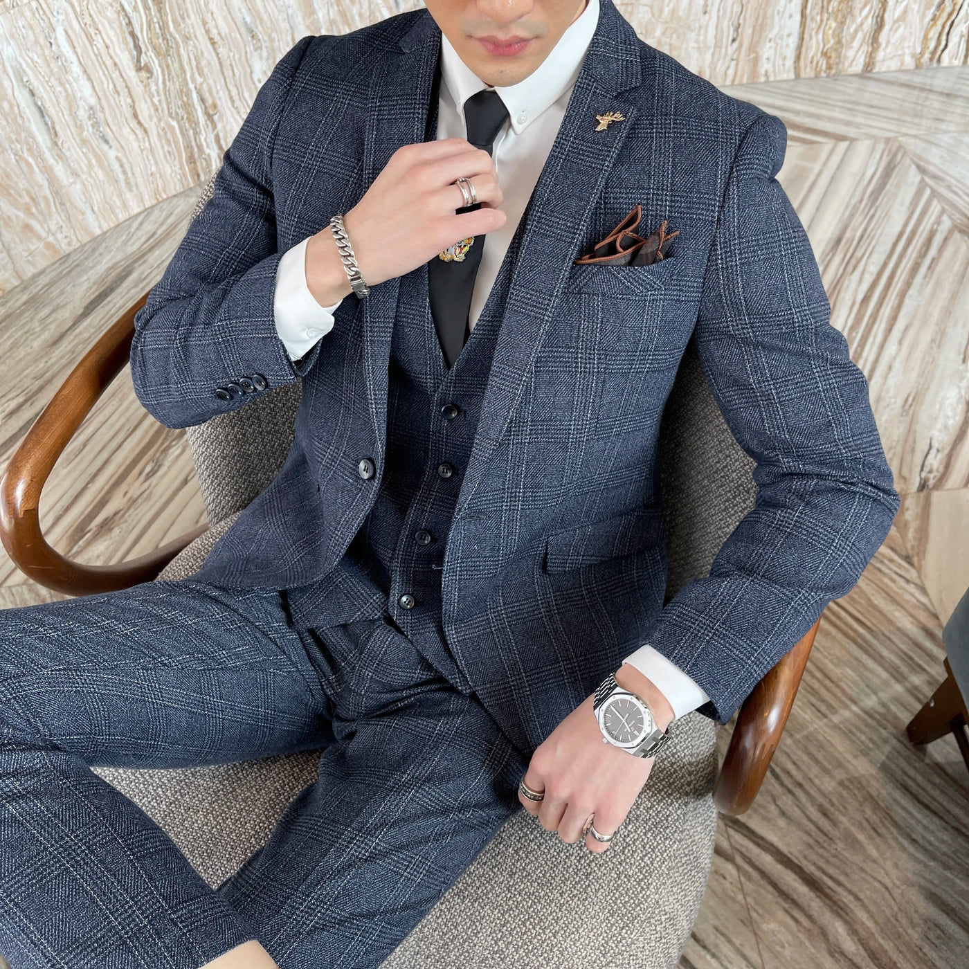 Herren Elegante Hochzeitsgast Anzug | Dreiteiliges