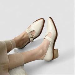 Nelly® | Orthopädische Mary Jane Schuhe in Beige