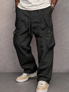 Fenix - Soft-Touch Cargo-Jogginghosen in Schwarz