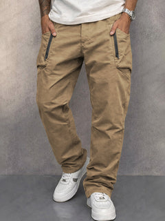 Lachlan - Leichte Cargohose in Khaki