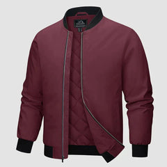 Warme Winterjacke für Männer - Mathias in Weinrot
