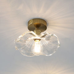Zenith - Hibiscus-Glas-Deckenlampe in Transparant