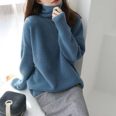 Zora | Eleganter Rollkragenpullover für Damen Freizeit in Blau